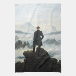 Wanderer above the Sea of Fog, Friedrich Tea Towel