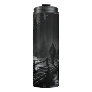 Wanderer Collection WO07 – Moonlit Wooden Bridge C Thermal Tumbler