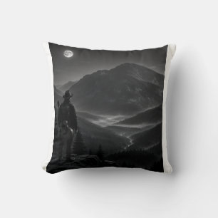 Wanderer Collection WO08 – Moonlit Mountain Overlo Cushion
