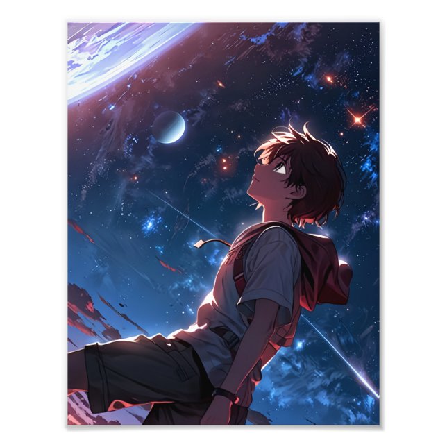 Wanderer of the Stars – Epic Anime Space Poster   (Front)