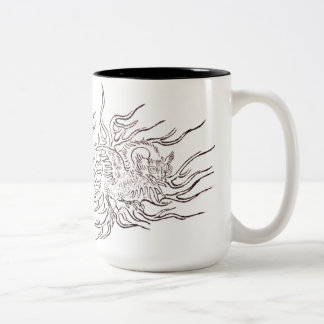 Wandering bird Japanese yokai Design Two-Tone Coffee Mug