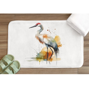 Wandering Crane Bath Mat