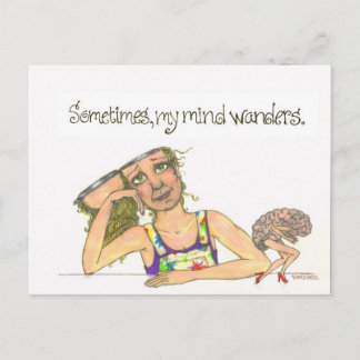 wandering mind postcard