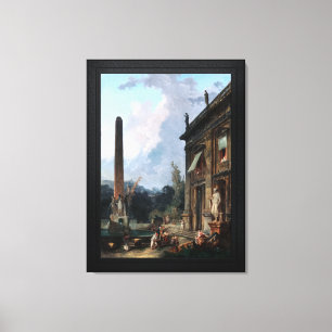 Wandering Minstrels by Hubert Robert Canvas Print