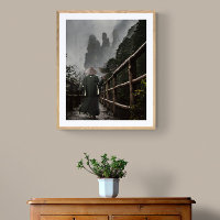 Wandering Samurai journey on a Misty Mountain Path