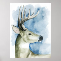 Wandering Stag - Watercolor