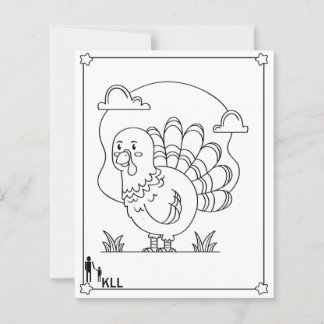 Wandering turkey colouring pages