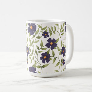 Wandering vine purple coffee mug