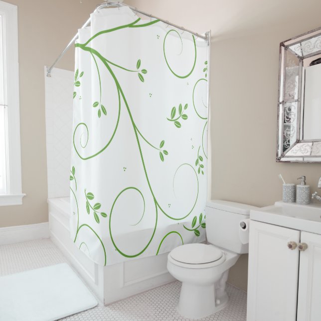 Wandering Vines Shower Curtain (In Situ)