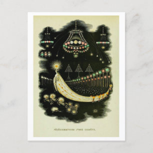 "Wanderings of a Comet" Grandville Illustration Postcard