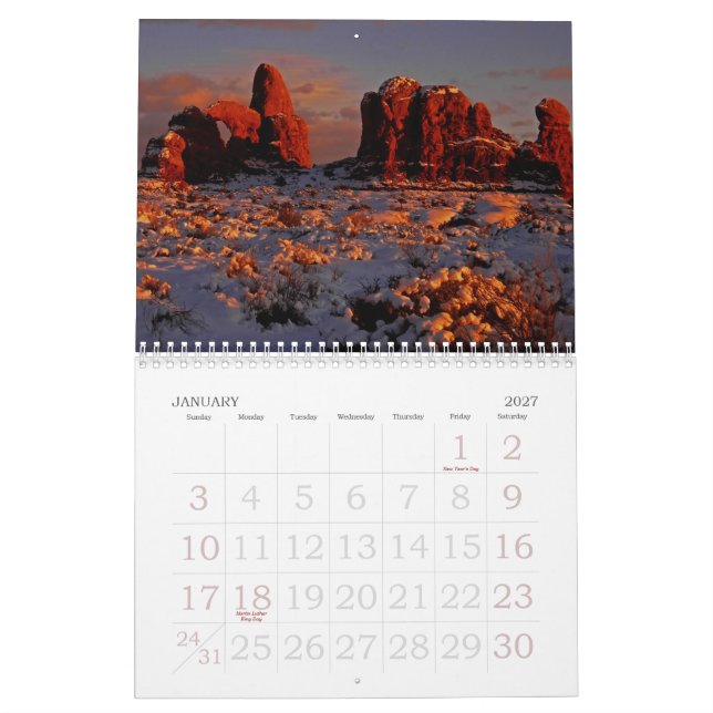 WanderLin Arts Calendar (Jan 2027)