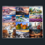 Wanderlust 2025: A Travel-Inspired Wall Calendar<br><div class="desc">Explore a new destination each month with the Wanderlust 2025 Travel Calendar. Stunning global scenes,  perfect for dreamers and adventurers. Stay organised while fuelling your travel inspiration all year long. Ideal for home or office!</div>