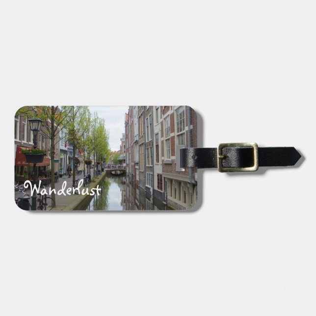 Wanderlust 3 luggage tag (Front Horizontal)