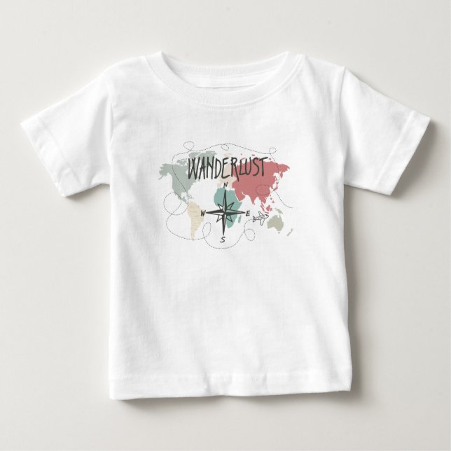 Wanderlust Baby T-Shirt (Front)