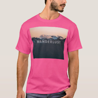Wanderlust Clouds Covering Hurricane Ridge Mountai T-Shirt