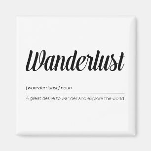 Wanderlust Definition Magnet