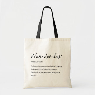 Wanderlust Definition Tote - Black Bag