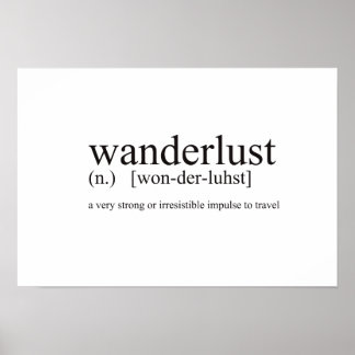 Wanderlust | Dictionary Style Art Print