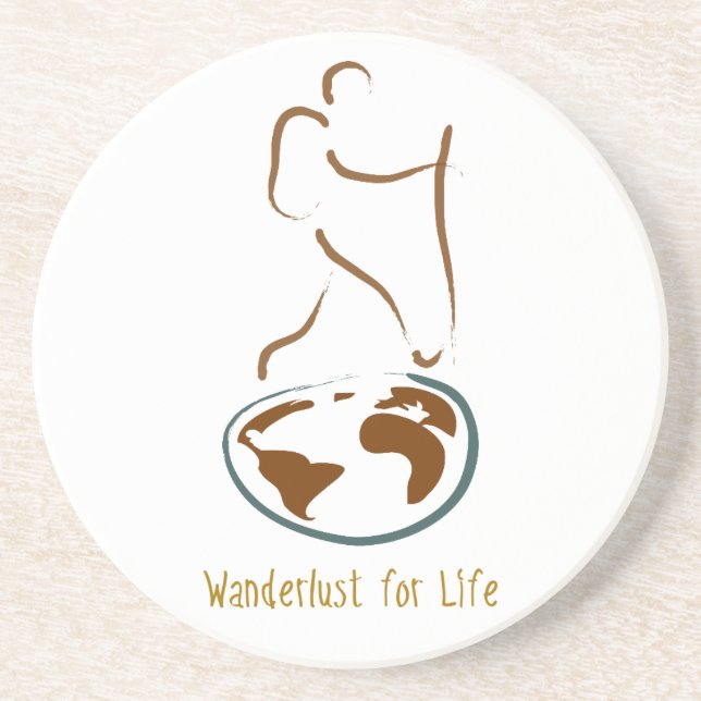 Wanderlust for Life Coaster (Front)