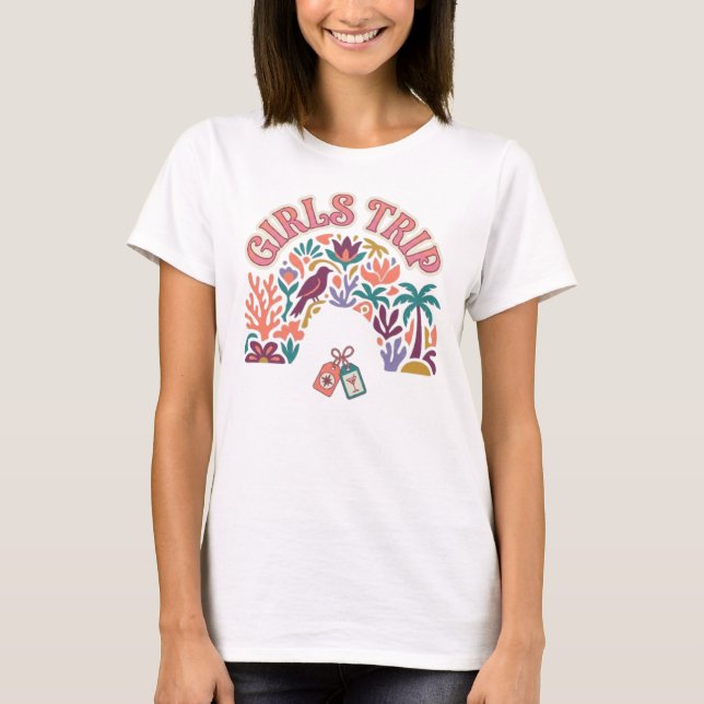 Wanderlust Girls Trip Graphic Tee (Front)