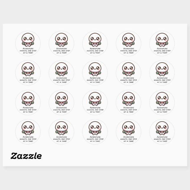 Wanderlust in the Wilderness Classic Round Sticker (Sheet)