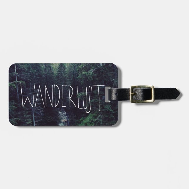 Wanderlust Luggage Tag (Front Horizontal)