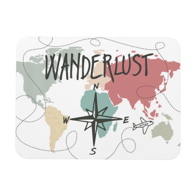 Wanderlust Magnet (Horizontal)