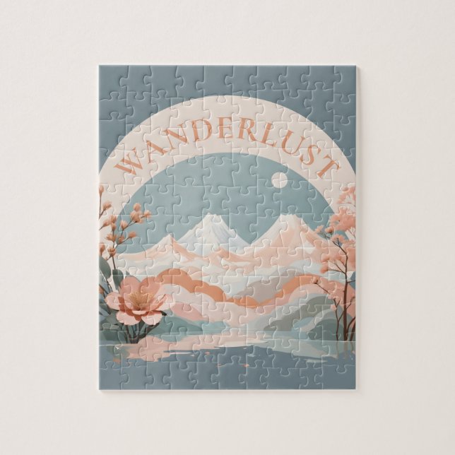 Wanderlust Mountain Landscape Jigsaw Puzzle (Vertical)
