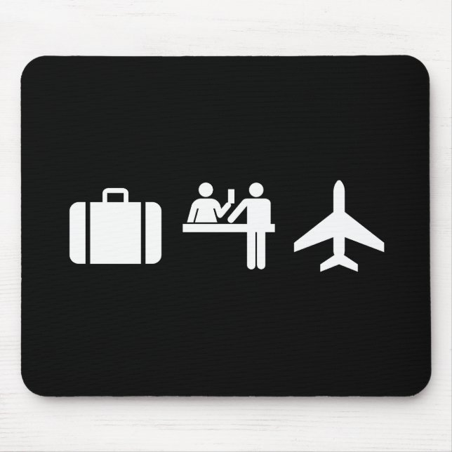 Wanderlust Pictogram Mousepad (Front)