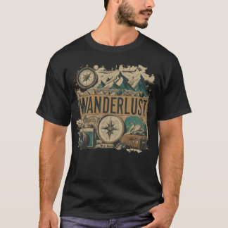 Wanderlust Poster Designed T-shirt