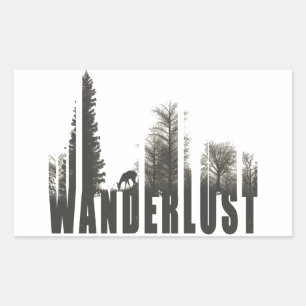 Wanderlust Rectangular Sticker