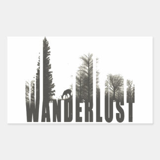 Wanderlust Rectangular Sticker