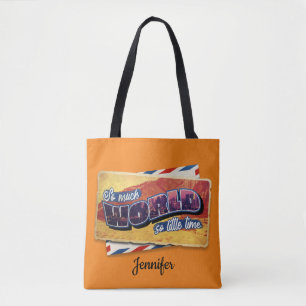 Wanderlust So Much World Illustration Tote Bag