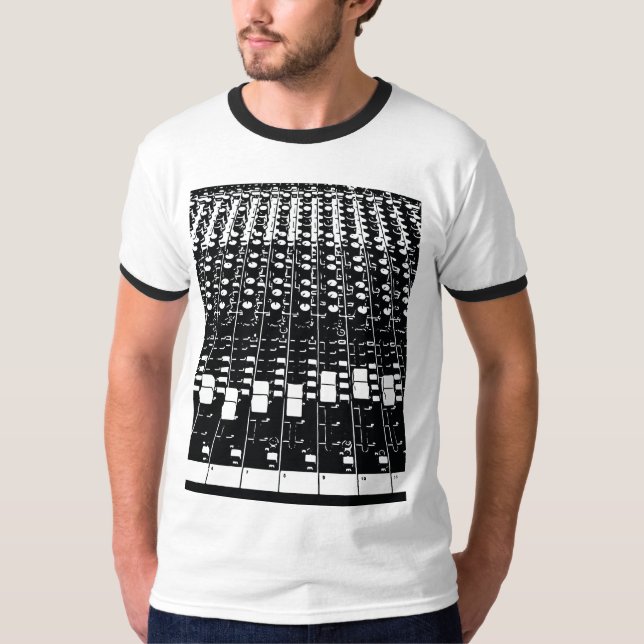 Wanderlust Sound Mix Board EDM Hipster Festival T-Shirt (Front)