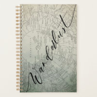 Wanderlust Teal Ombre Watercolor Adventure Map