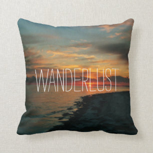 Wanderlust, throw pillow
