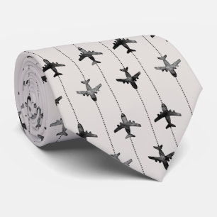 Wanderlust Travel Pattern Neck Tie