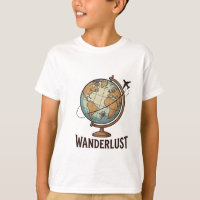 Wanderlust Vintage World Globe Aeroplane Travel