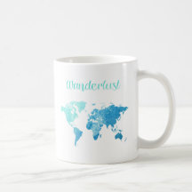 Wanderlust Watercolor Mug