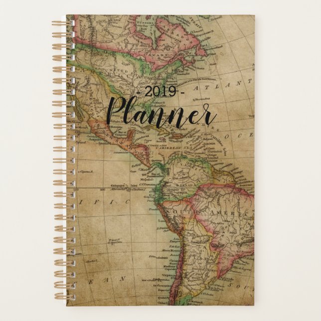 Wanderlust World Map Traveller Planner (Front)