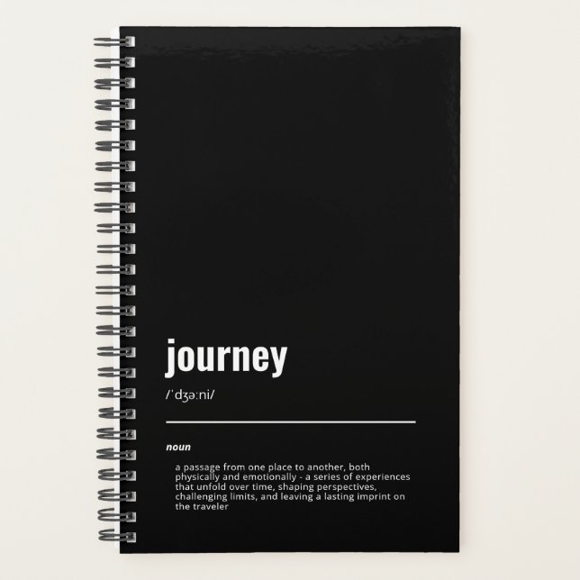 WanderTag - Journey Black Planner 2026 (Front)