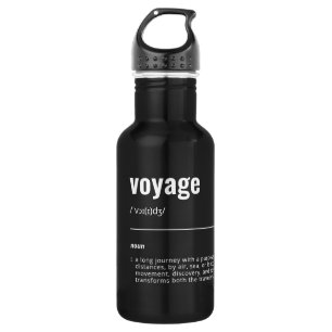 WanderTag - Minimalist Black Water Bottle