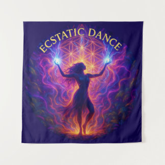 Wandkleed Ecstatic Dance – Energie & Beweging Tapestry