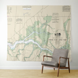 Wando River Upper Part Nautical Chart 11526 Tapestry