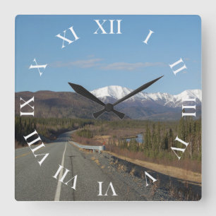 Wanduhr Highway Square Wall Clock