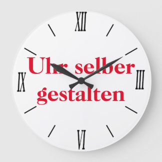 Wanduhr selber gestalten large clock