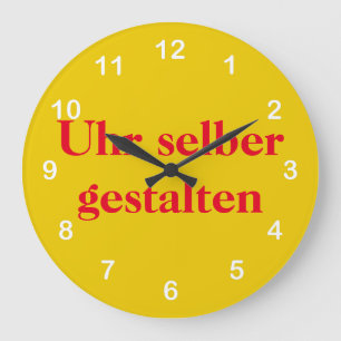 Wanduhr selber gestalten large clock