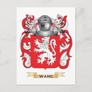 Wang Family Crest (Coat of Arms) Postcard