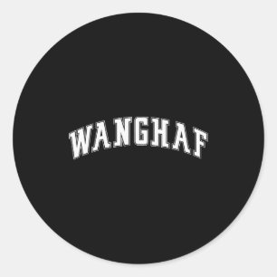 Wanghaf Meme Funny Graphic Design  Classic Round Sticker