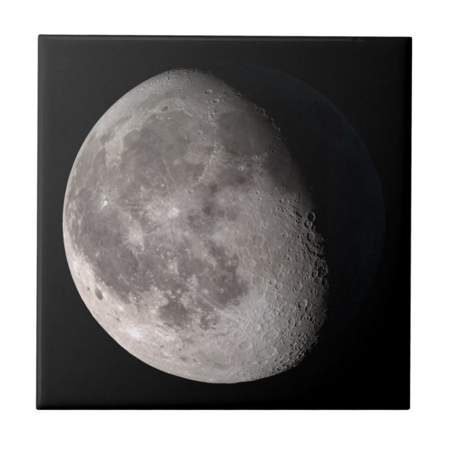 Waning gibbous moon phase NASA images Tile (Front)